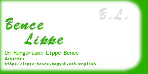 bence lippe business card